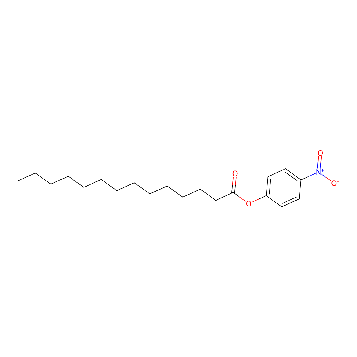 p-Nitrophenyl myristate molecular structure, CAS 14617-85-7