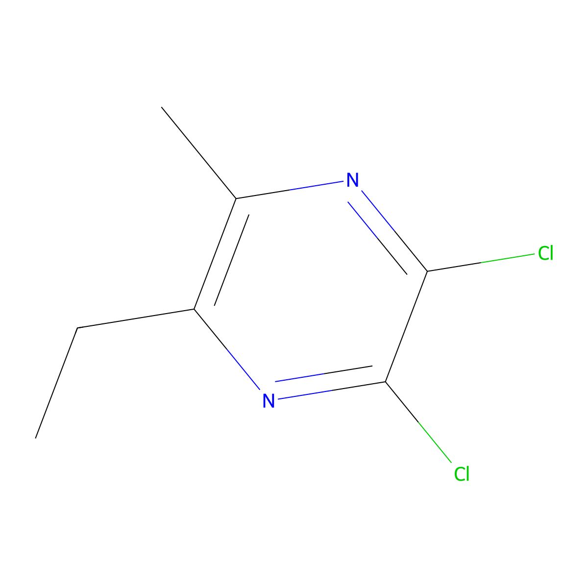 2,3-Dichloro-5-ethyl-6-methylpyrazine molecular structure, CAS 1461704-76-6