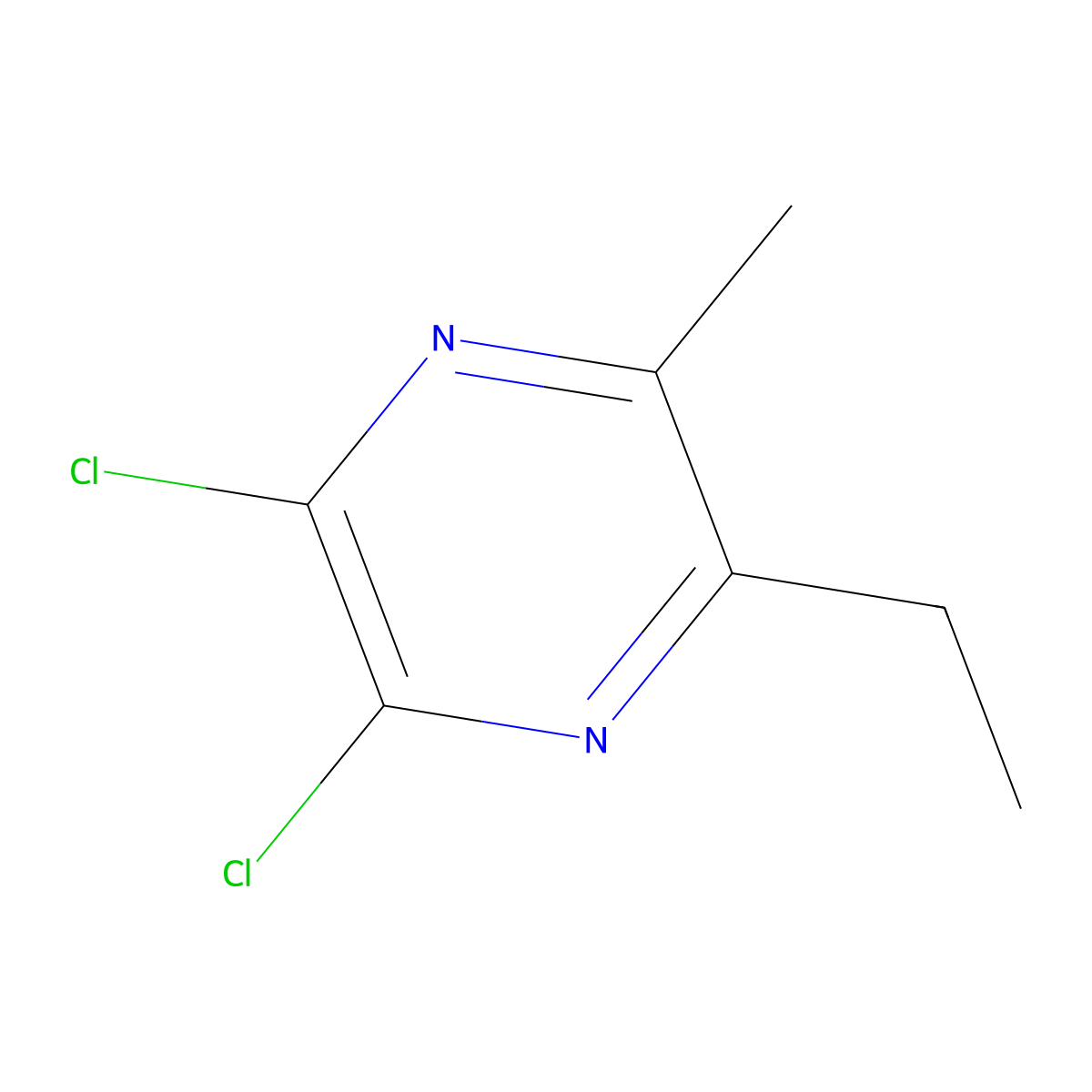 2,3-Dichloro-5-ethyl-6-methylpyrazine molecular structure, CAS 1461704-76-6