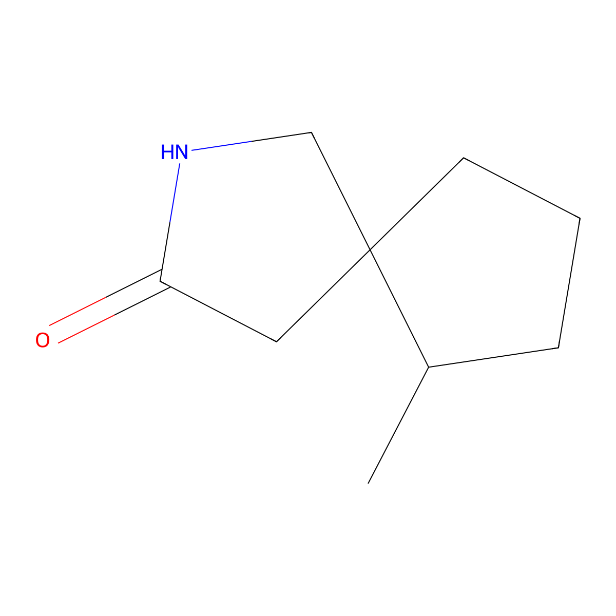 6-Methyl-2-azaspiro[4.4]nonan-3-one molecular structure, CAS 1461704-86-8