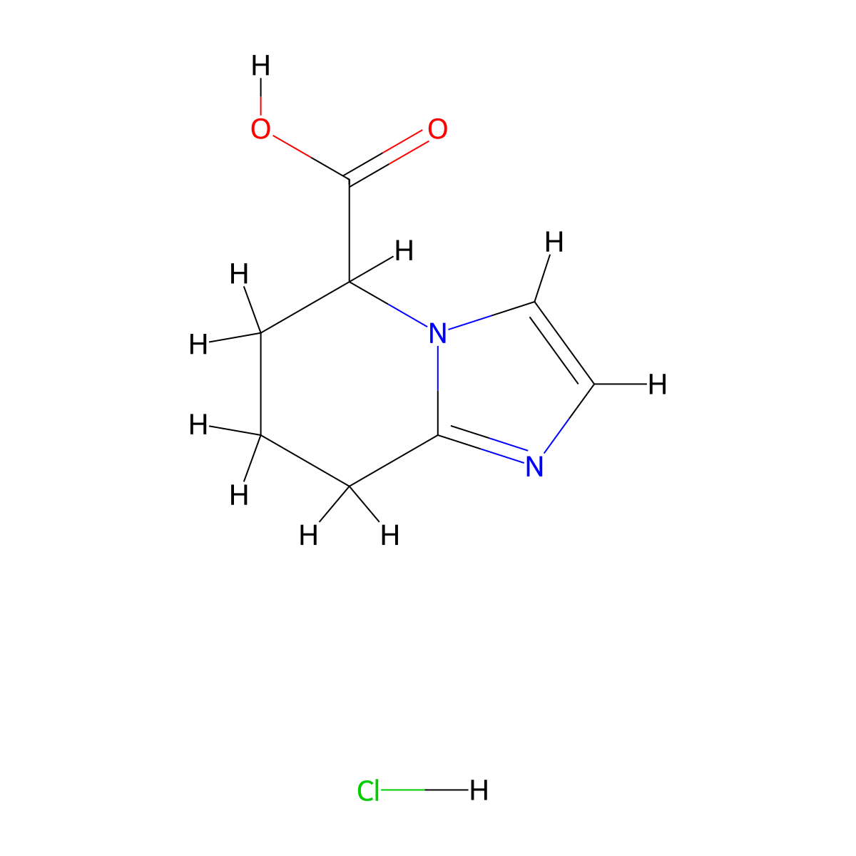 5H,6H,7H,8H-imidazo[1,2-a]pyridine-5-carboxylic acid hydrochloride molecular structure, CAS 1461704-95-9