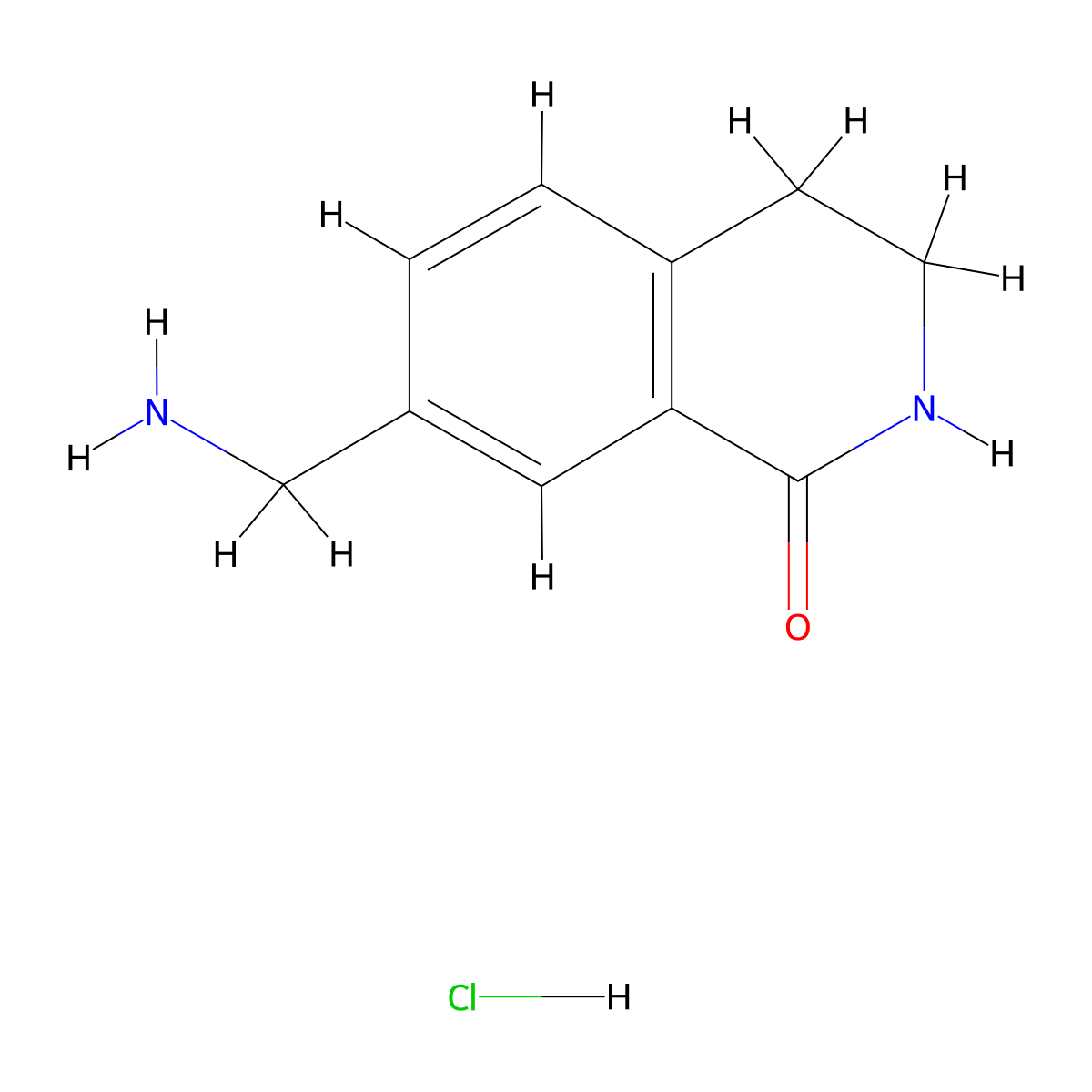 7-(Aminomethyl)-1,2,3,4-tetrahydroisoquinolin-1-one hydrochloride molecular structure, CAS 1461704-98-2