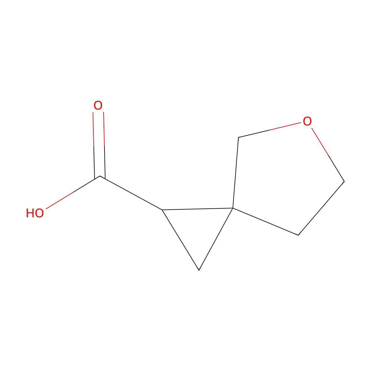 5-Oxaspiro(2.4)heptane-1-carboxylic acid molecular structure, CAS 1461705-13-4