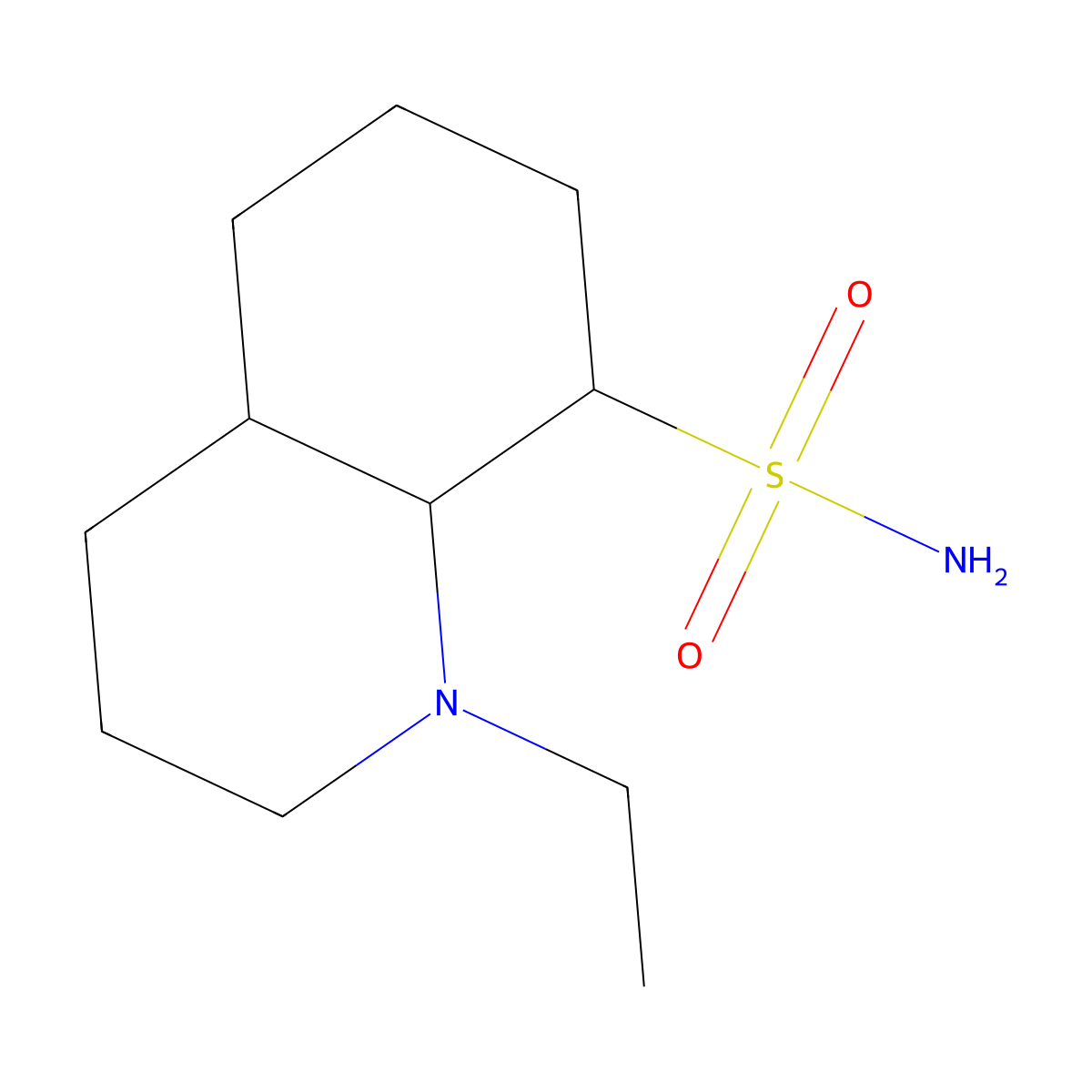 1-Ethyl-decahydroquinoline-8-sulfonamide molecular structure, CAS 1461705-30-5