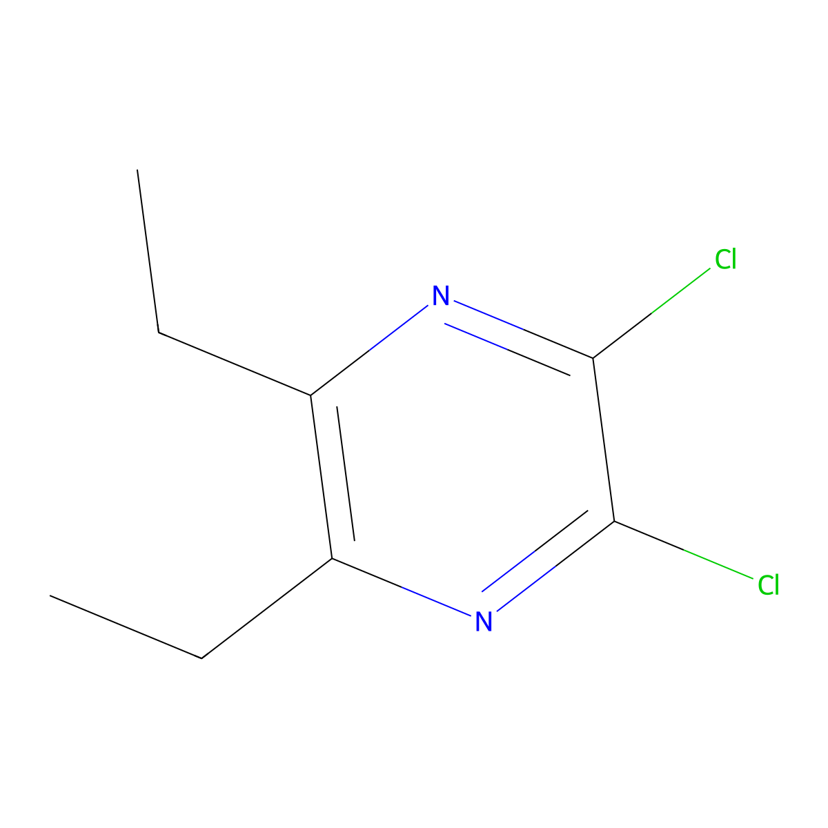 2,3-Dichloro-5,6-diethylpyrazine molecular structure, CAS 1461705-47-4
