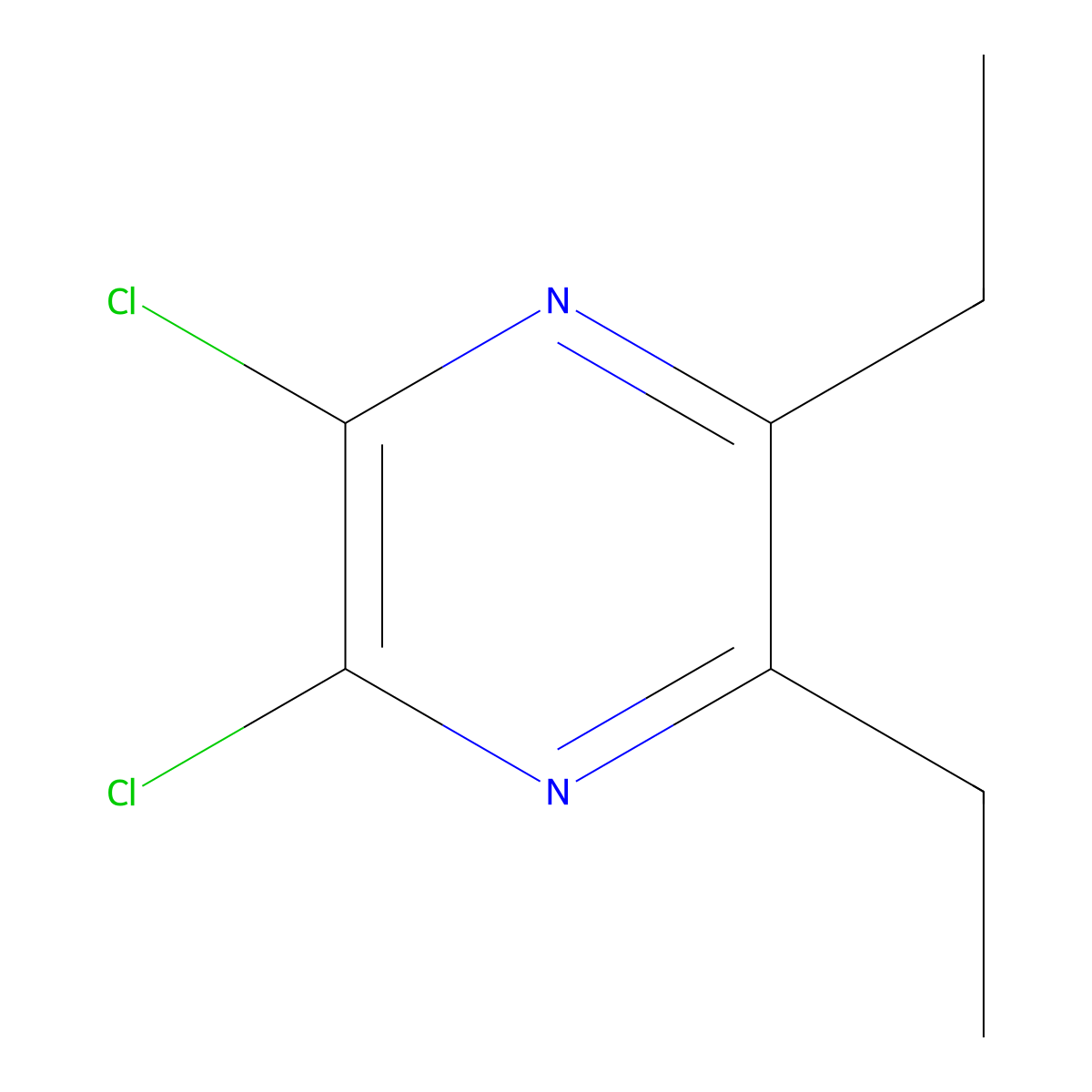 2,3-Dichloro-5,6-diethylpyrazine molecular structure, CAS 1461705-47-4