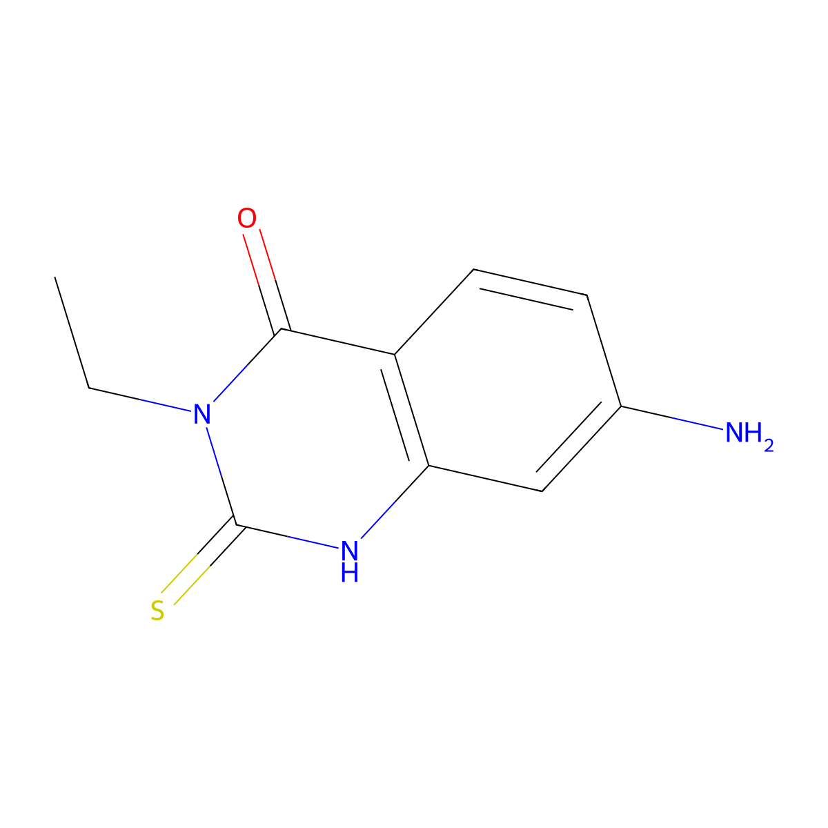 7-Amino-3-ethyl-2-sulfanyl-3,4-dihydroquinazolin-4-one molecular structure, CAS 1461705-51-0
