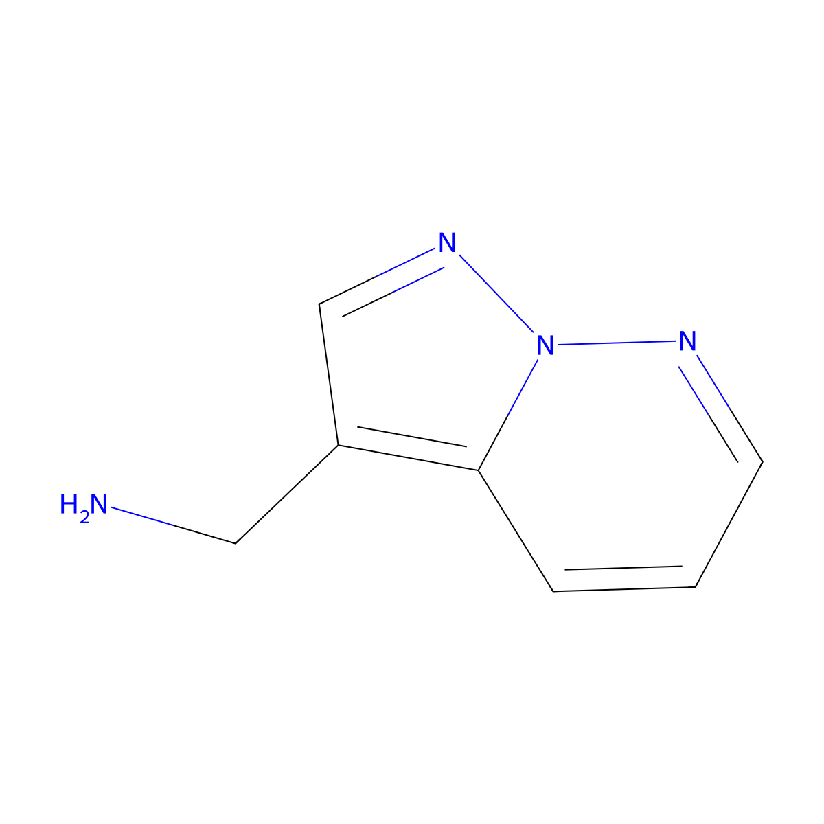 Pyrazolo[1,5-b]pyridazin-3-ylmethanamine molecular structure, CAS 1461705-67-8