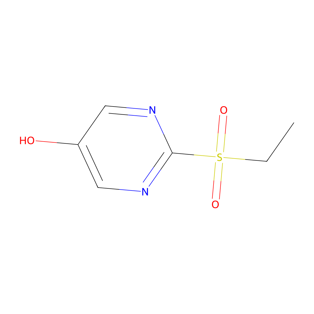 2-(Ethanesulfonyl)pyrimidin-5-ol molecular structure, CAS 1461705-88-3