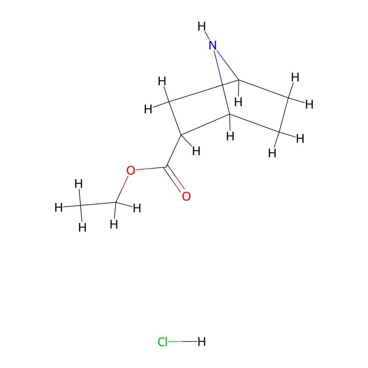 7-Azabicyclo[2.2.1]heptane-2-carboxylic acid ethyl ester hydrochloride molecular structure, CAS 1461706-04-6