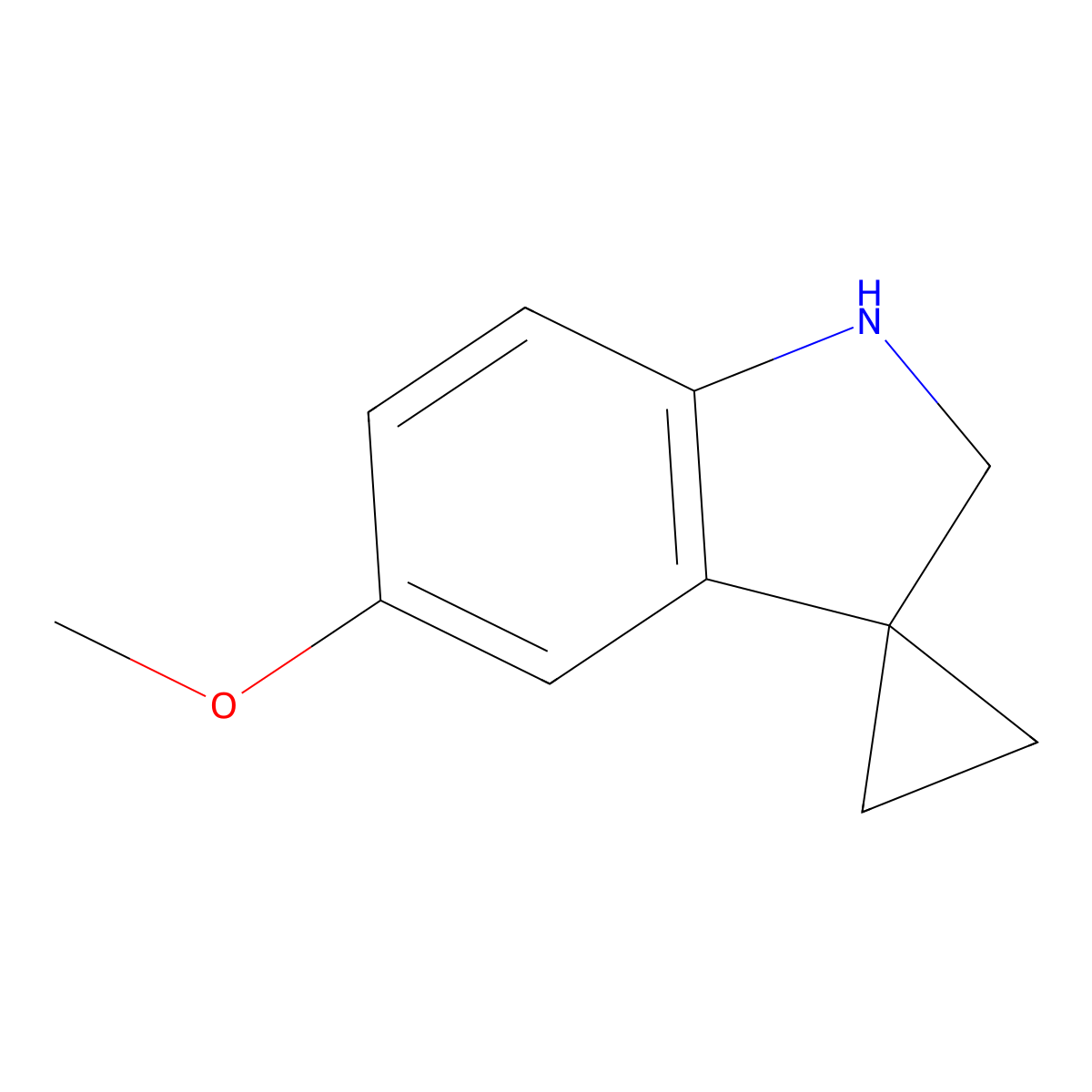 5'-Methoxyspiro[cyclopropane-1,3'-indoline] molecular structure, CAS 1461706-07-9