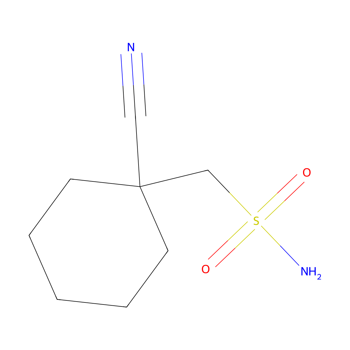 (1-Cyanocyclohexyl)methanesulfonamide molecular structure, CAS 1461706-15-9