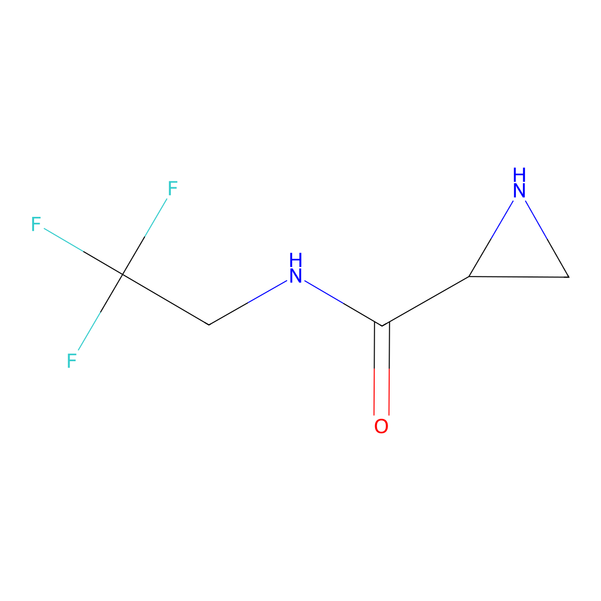 N-(2,2,2-Trifluoroethyl)aziridine-2-carboxamide molecular structure, CAS 1461706-16-0
