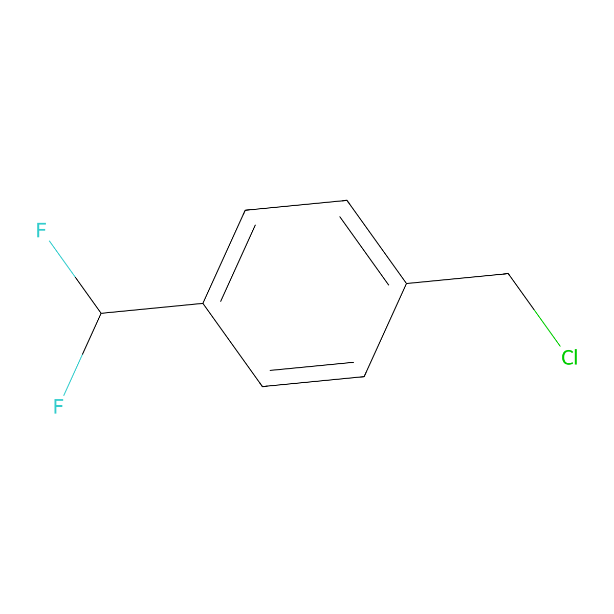 1-(Chloromethyl)-4-(difluoromethyl)benzene molecular structure, CAS 1461706-37-5