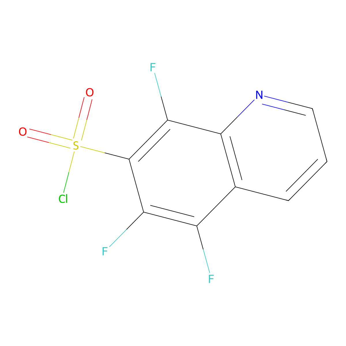5,6,8-Trifluoroquinoline-7-sulfonyl chloride molecular structure, CAS 1461706-47-7