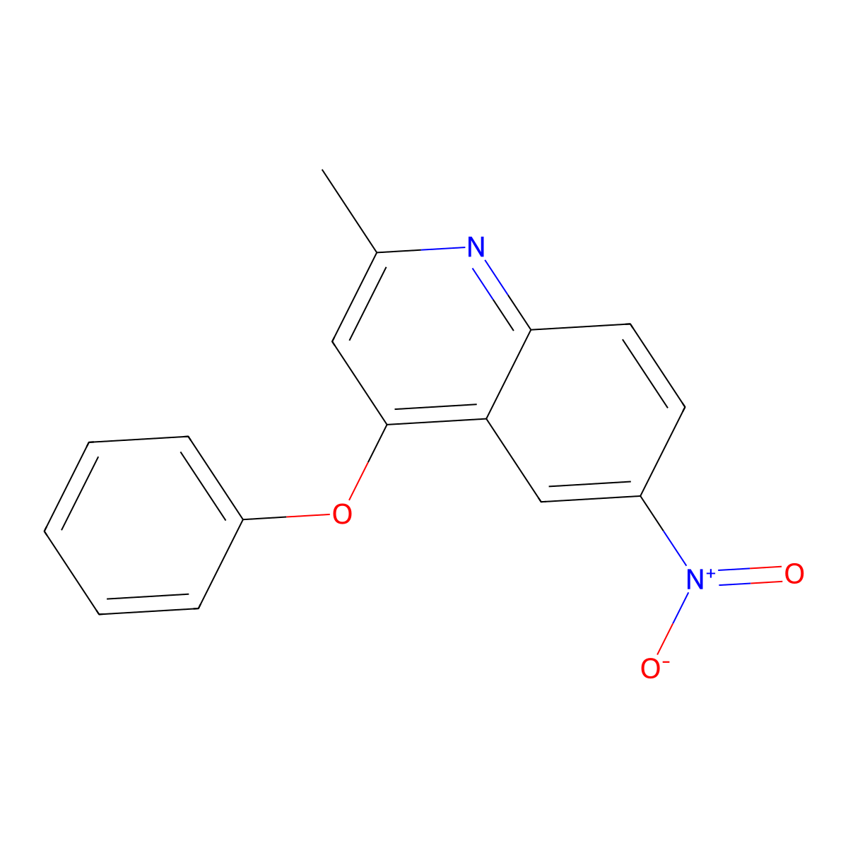 2-Methyl-6-nitro-4-phenoxyquinoline molecular structure, CAS 1461706-79-5