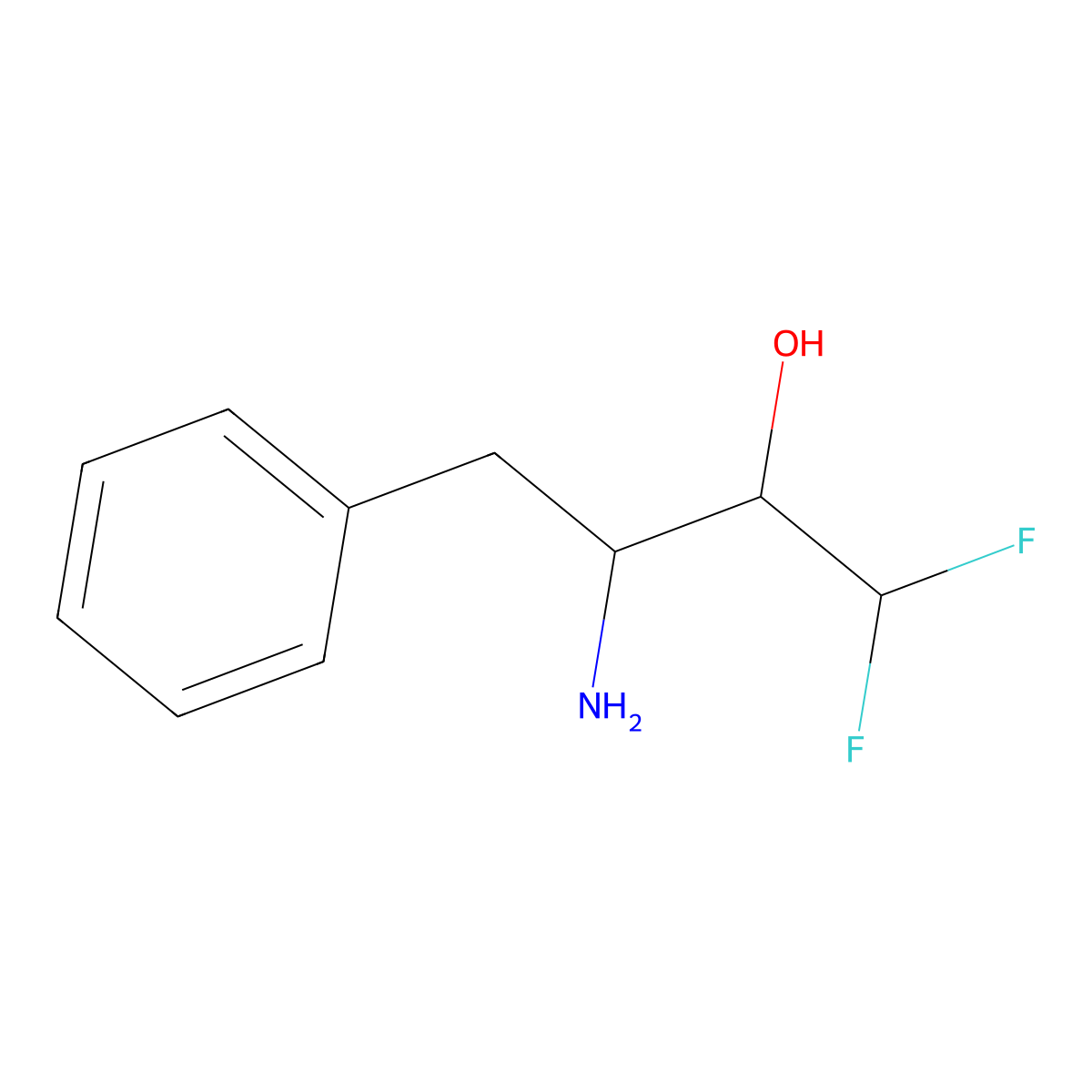 3-Amino-1,1-difluoro-4-phenylbutan-2-ol molecular structure, CAS 1461706-81-9