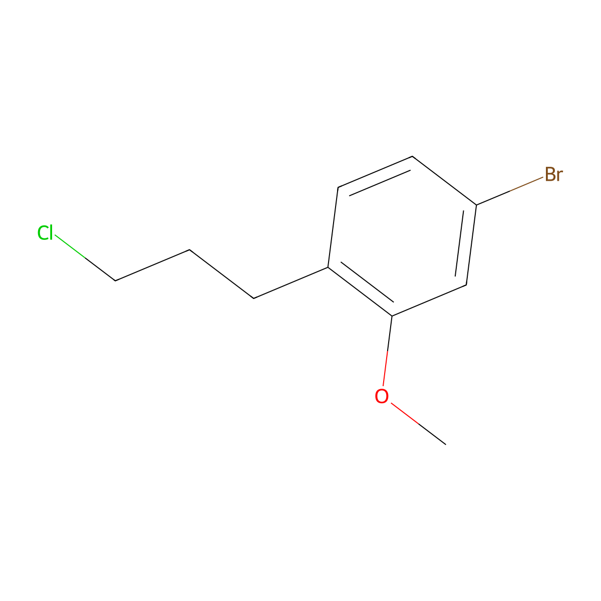 4-Bromo-1-(3-chloropropyl)-2-methoxybenzene molecular structure, CAS 1461706-83-1