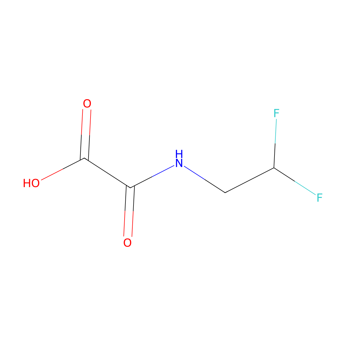 Acetic acid, 2-[(2,2-difluoroethyl)amino]-2-oxo- molecular structure, CAS 1461706-89-7