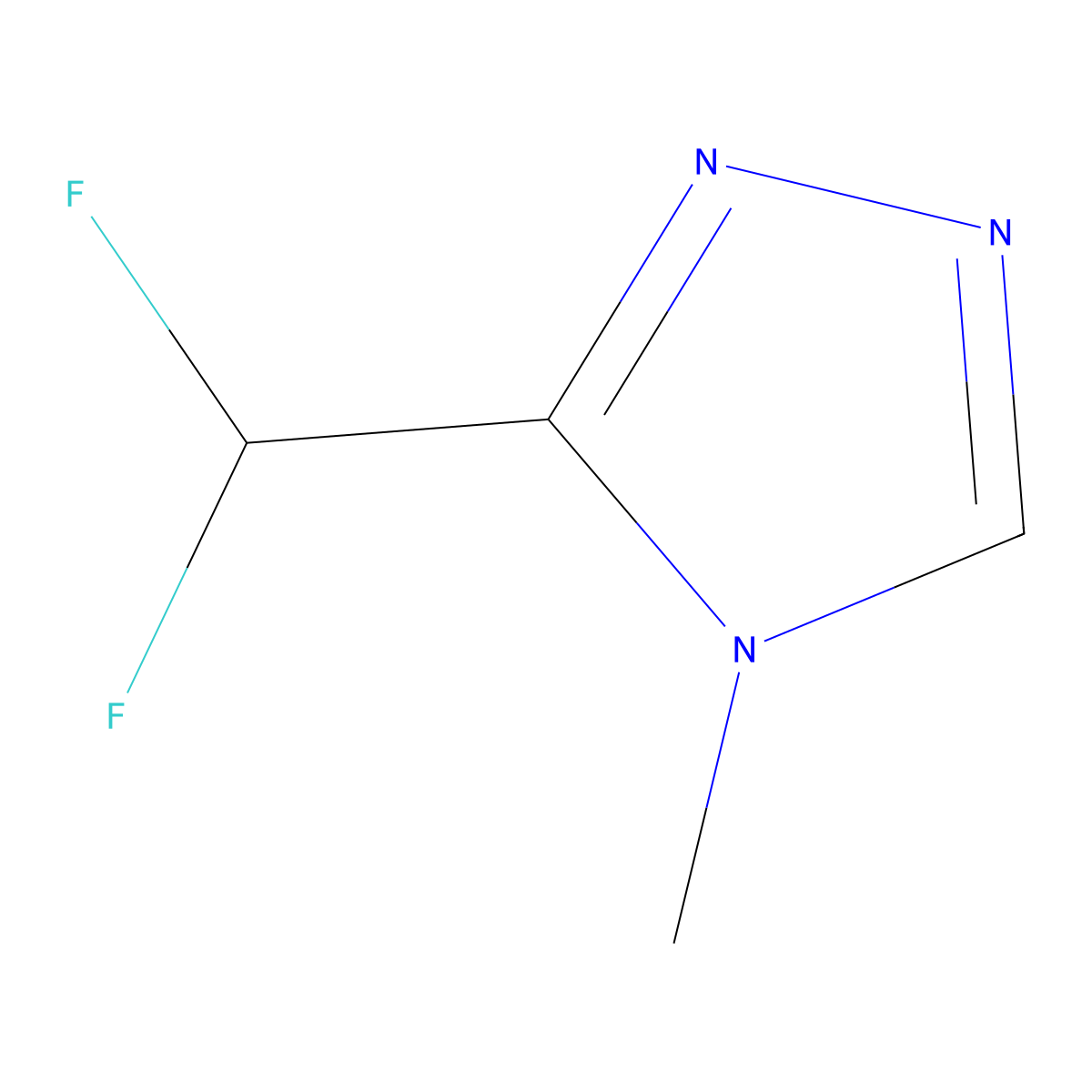 3-(difluoromethyl)-4-methyl-4H-1,2,4-triazole molecular structure, CAS 1461706-95-5