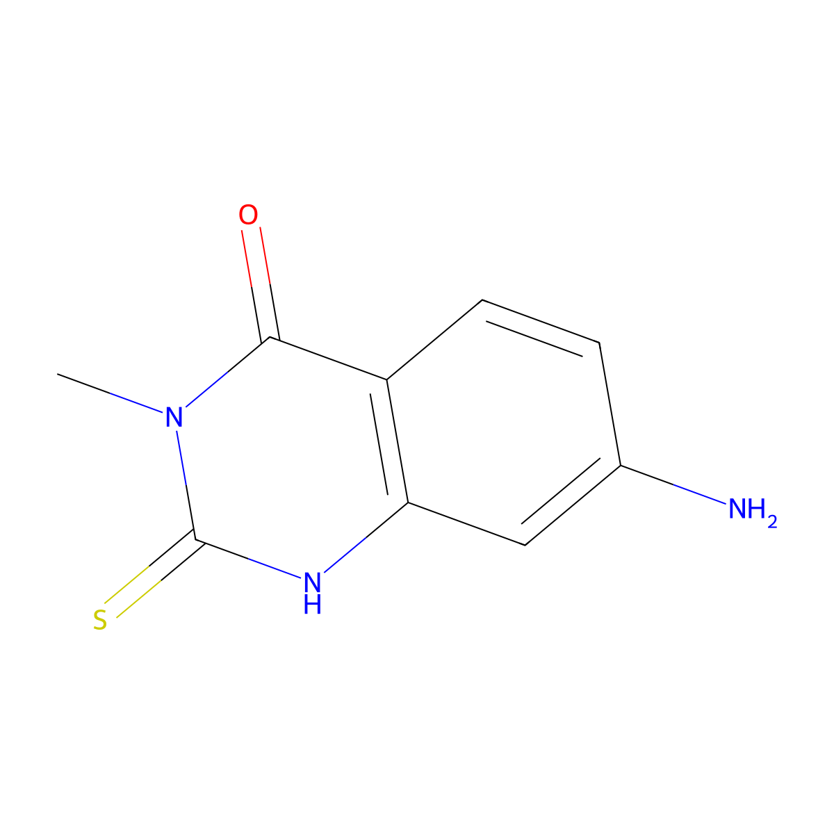 7-Amino-3-methyl-2-sulfanyl-3,4-dihydroquinazolin-4-one molecular structure, CAS 1461707-08-3