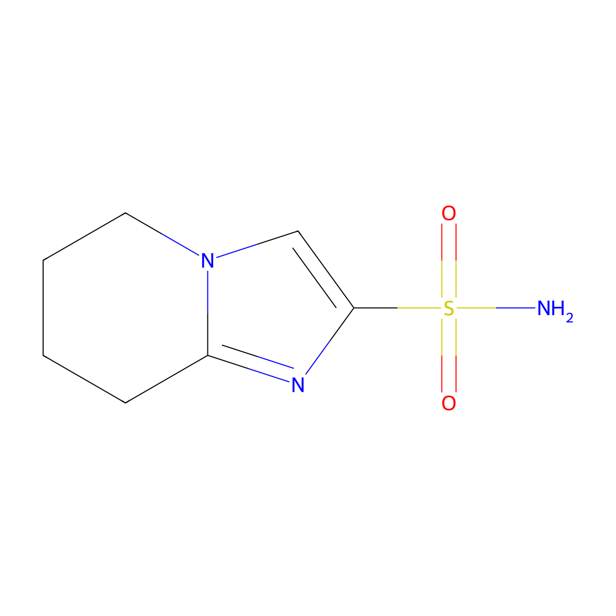 5H,6H,7H,8H-imidazo[1,2-a]pyridine-2-sulfonamide molecular structure, CAS 1461707-15-2