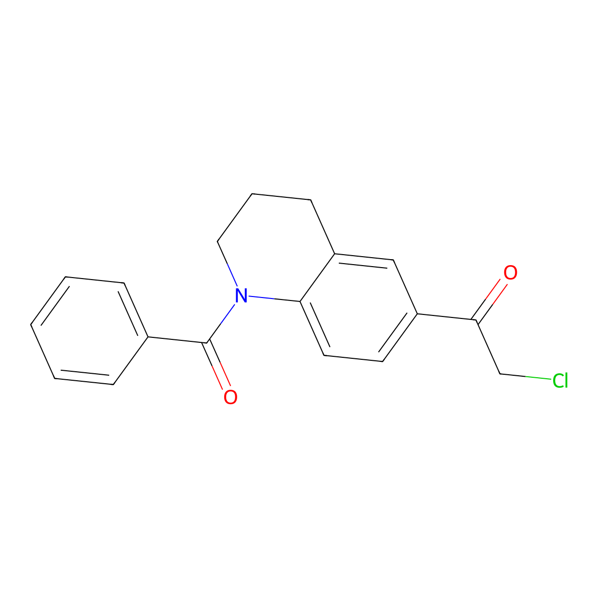 1-(1-Benzoyl-1,2,3,4-tetrahydroquinolin-6-yl)-2-chloroethan-1-one molecular structure, CAS 1461707-22-1