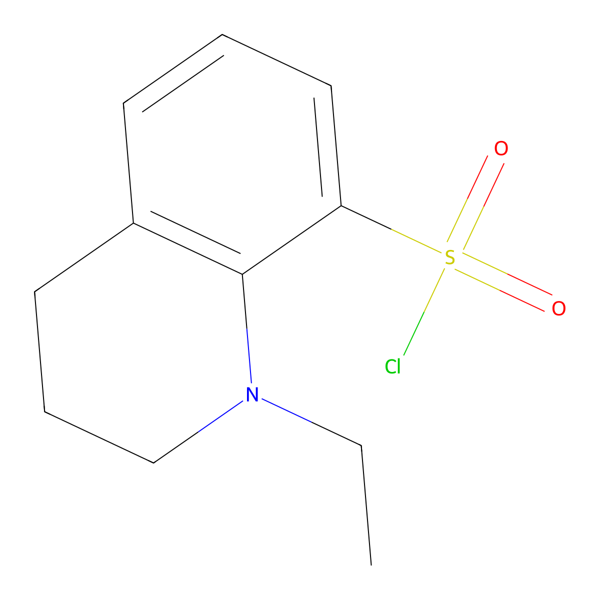 1-Ethyl-1,2,3,4-tetrahydroquinoline-8-sulfonyl chloride molecular structure, CAS 1461707-33-4