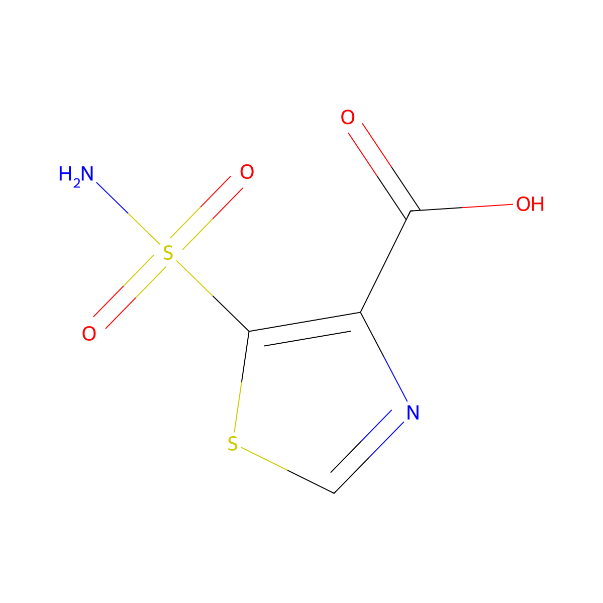 5-Sulfamoyl-1,3-thiazole-4-carboxylic acid molecular structure, CAS 1461707-58-3