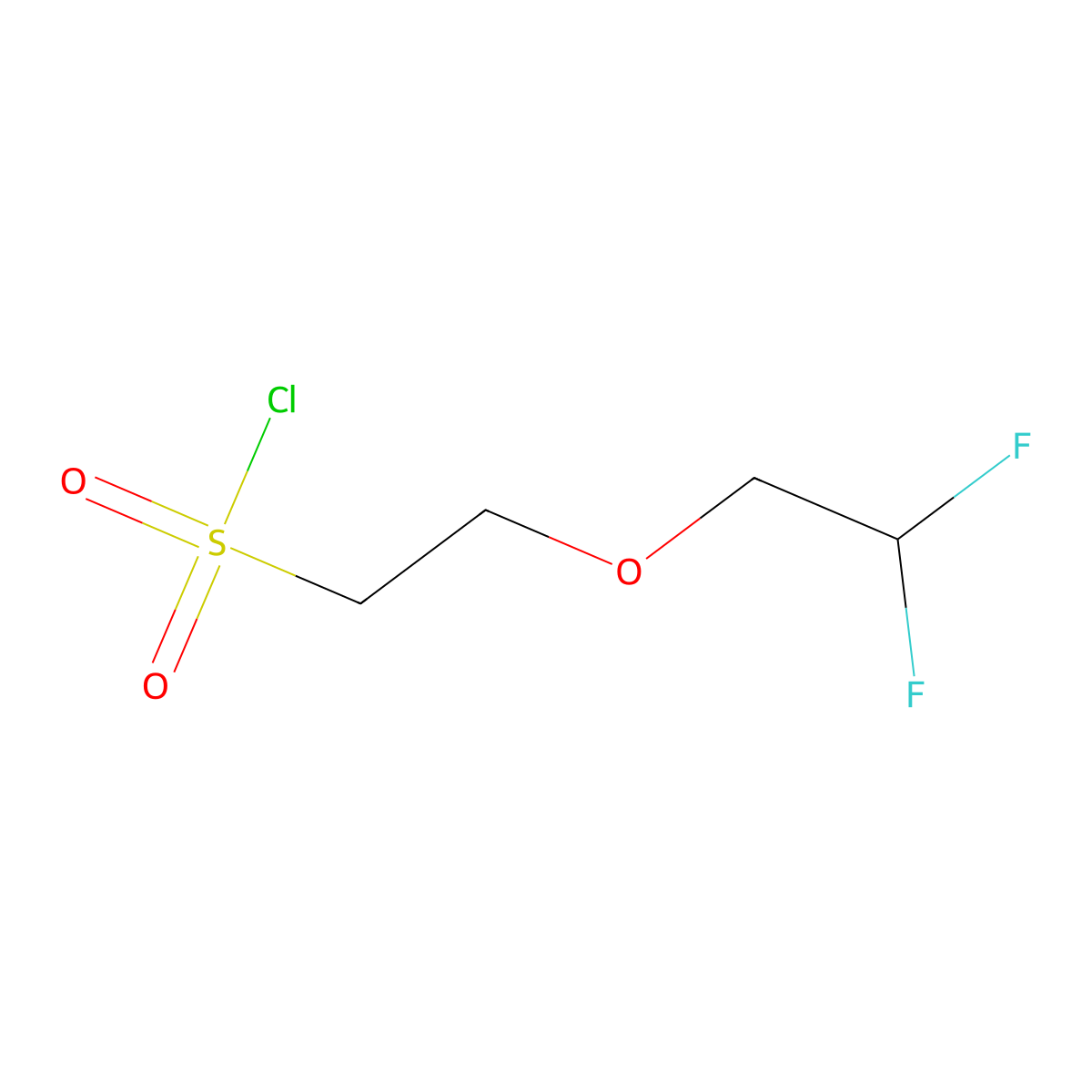 2-(2,2-Difluoroethoxy)ethane-1-sulfonyl chloride molecular structure, CAS 1461707-60-7