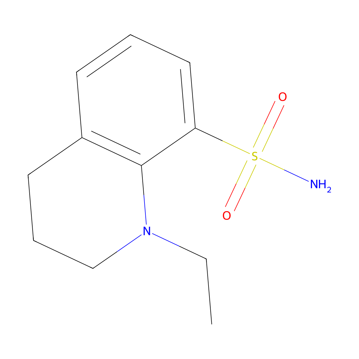 1-Ethyl-1,2,3,4-tetrahydroquinoline-8-sulfonamide molecular structure, CAS 1461708-42-8