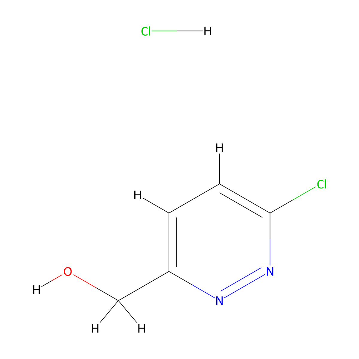 (6-Chloropyridazin-3-yl)methanol hydrochloride molecular structure, CAS 1461708-68-8