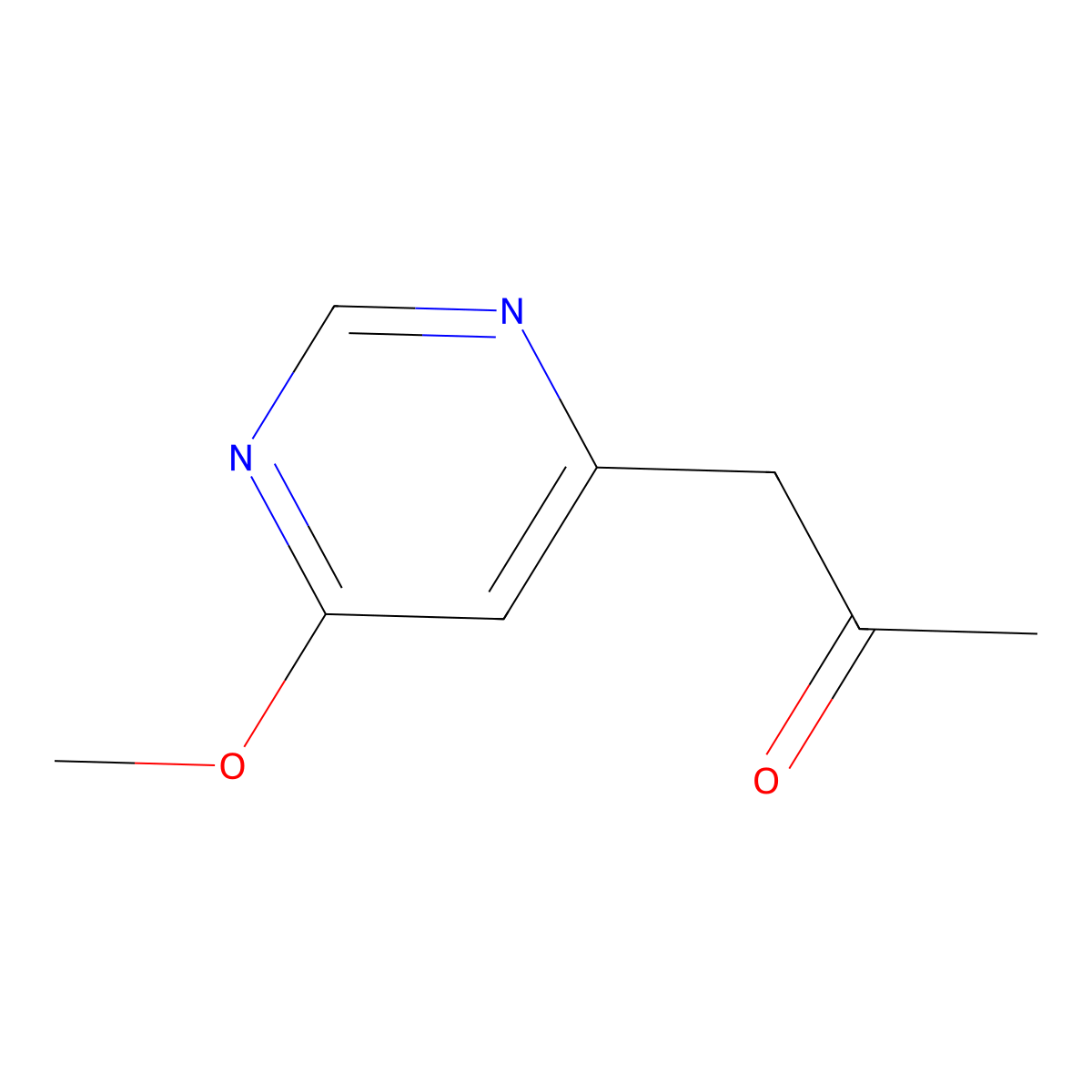 1-(6-Methoxypyrimidin-4-yl)propan-2-one molecular structure, CAS 1461708-86-0