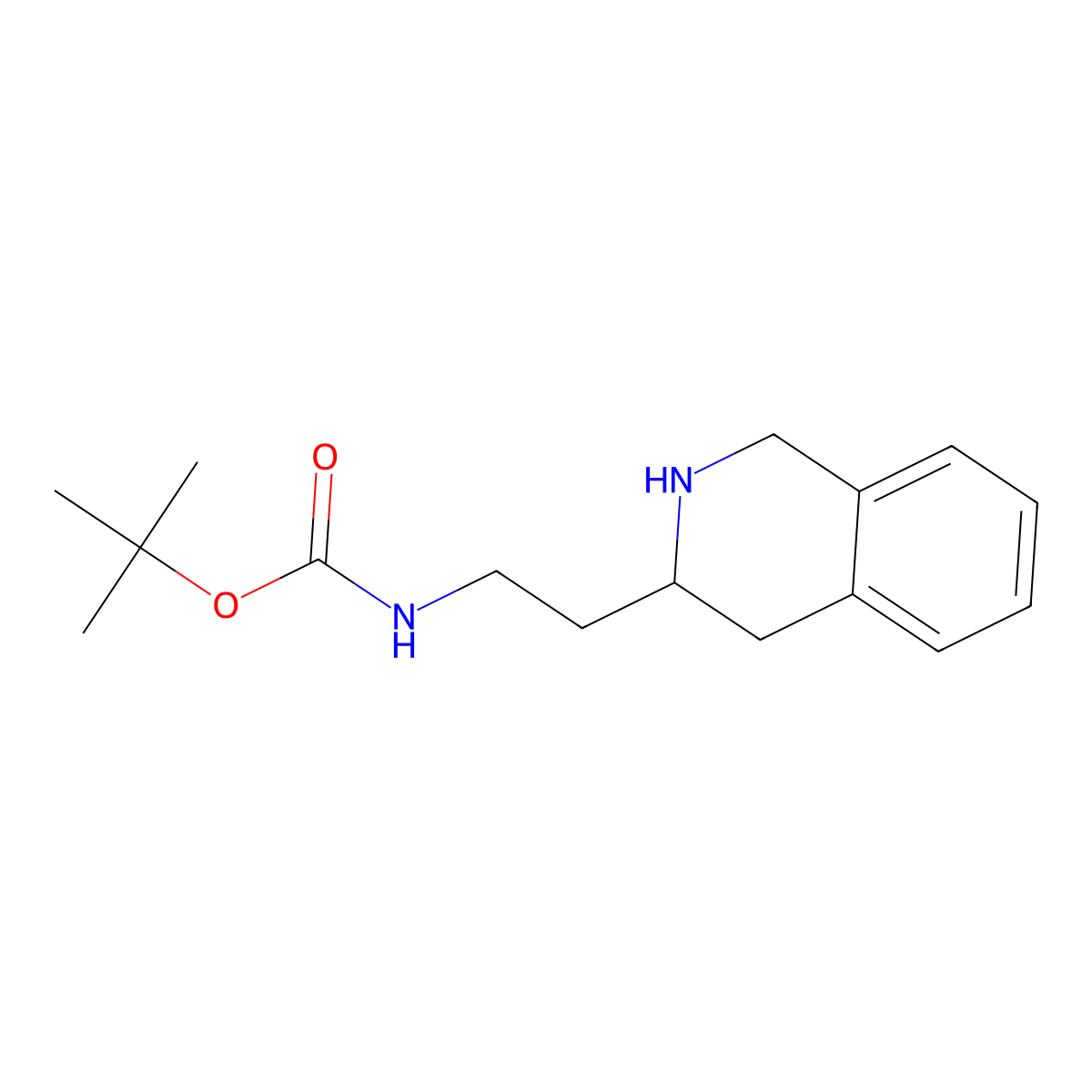 tert-Butyl N-[2-(1,2,3,4-tetrahydroisoquinolin-3-yl)ethyl]carbamate molecular structure, CAS 1461708-95-1