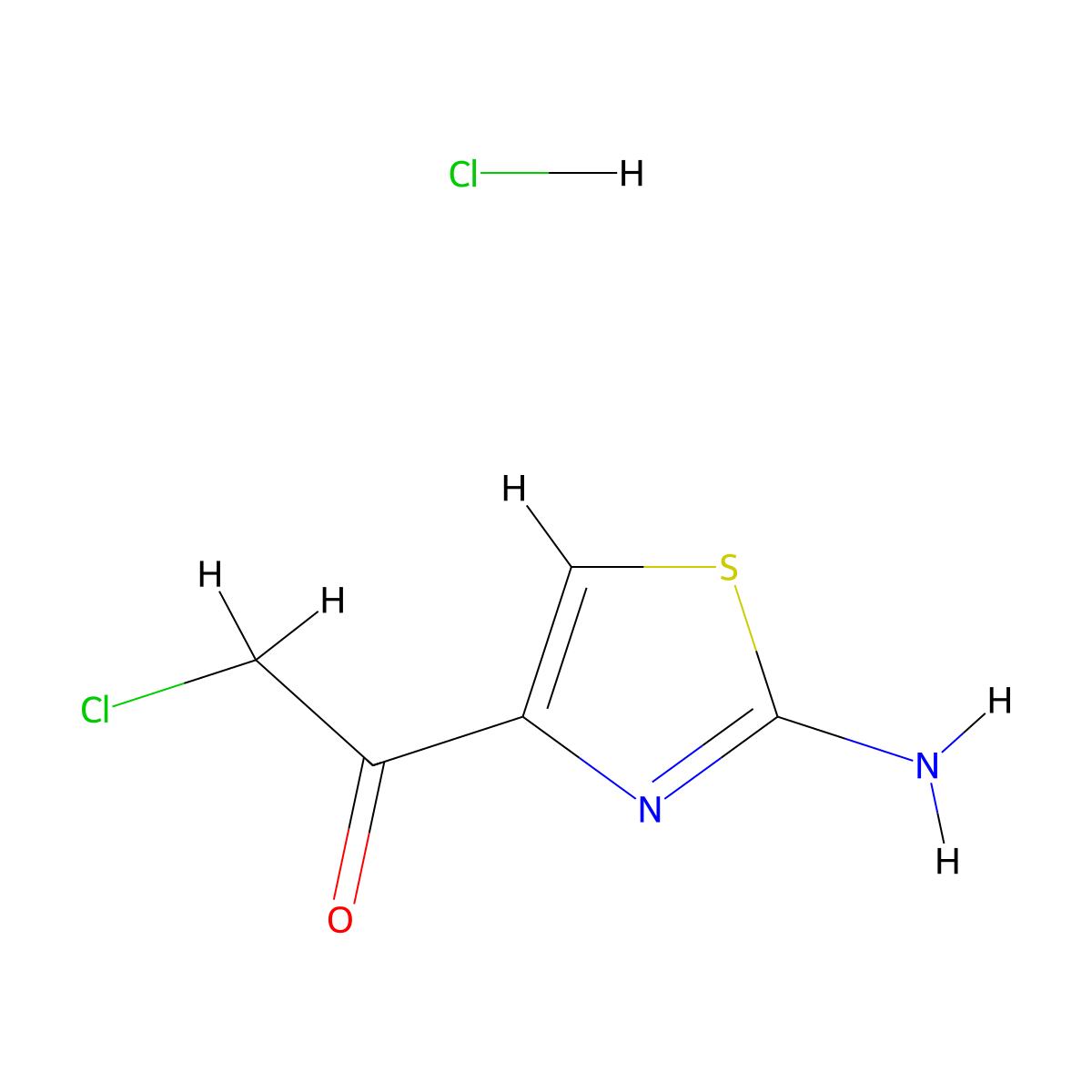 1-(2-Amino-1,3-thiazol-4-yl)-2-chloroethan-1-one hydrochloride molecular structure, CAS 1461709-10-3