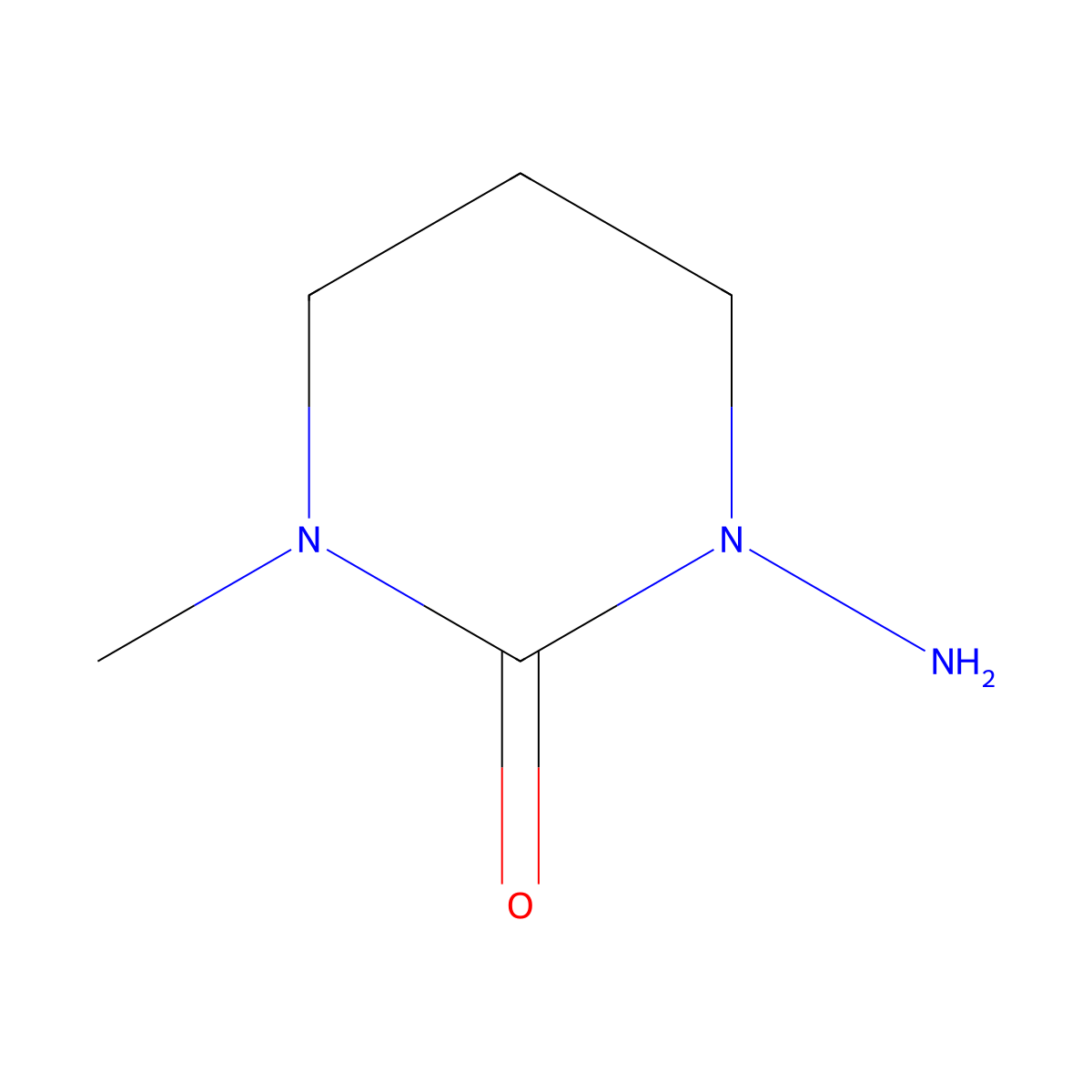 1-Amino-3-methyl-1,3-diazinan-2-one molecular structure, CAS 1461709-11-4