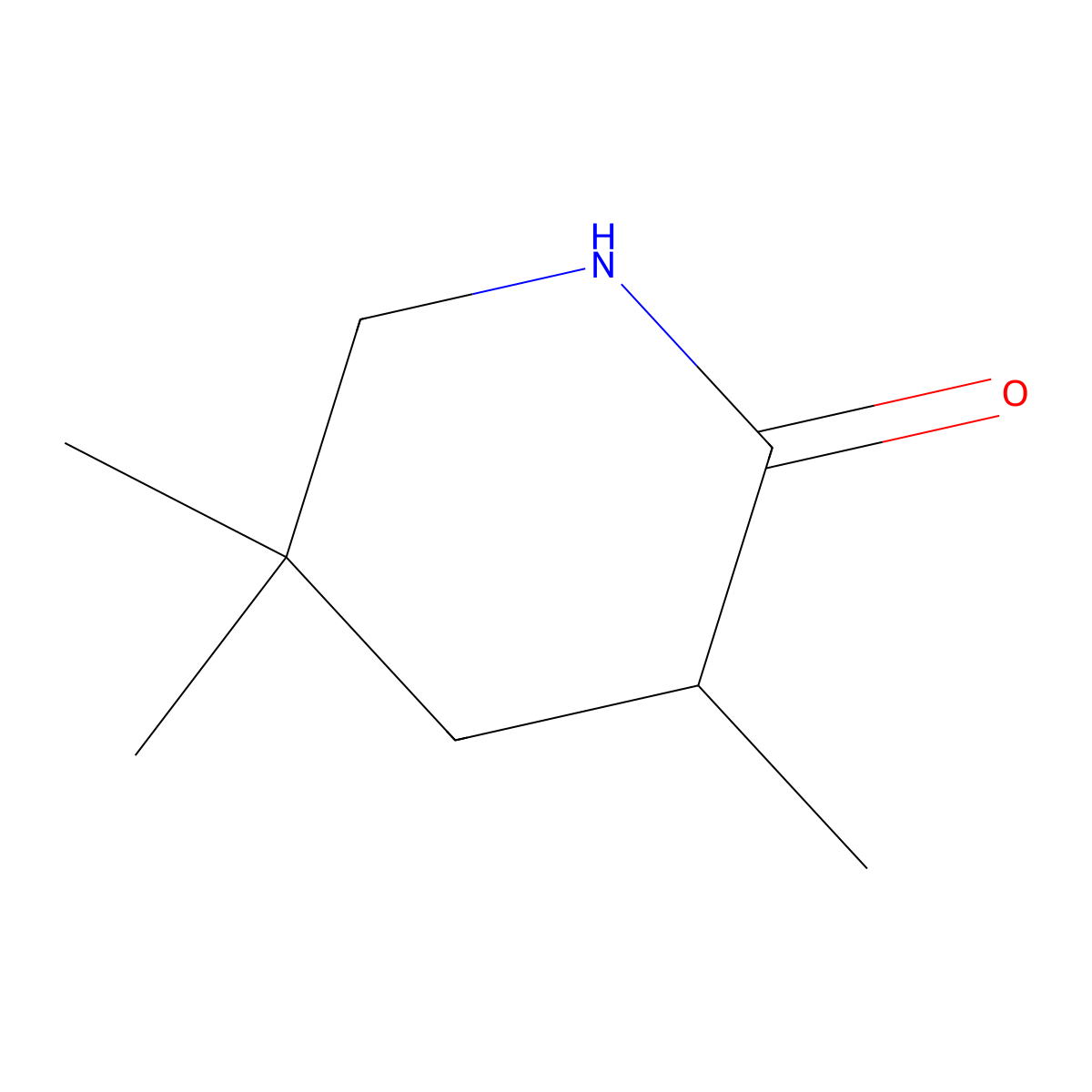 3,5,5-Trimethylpiperidin-2-one molecular structure, CAS 1461709-34-1