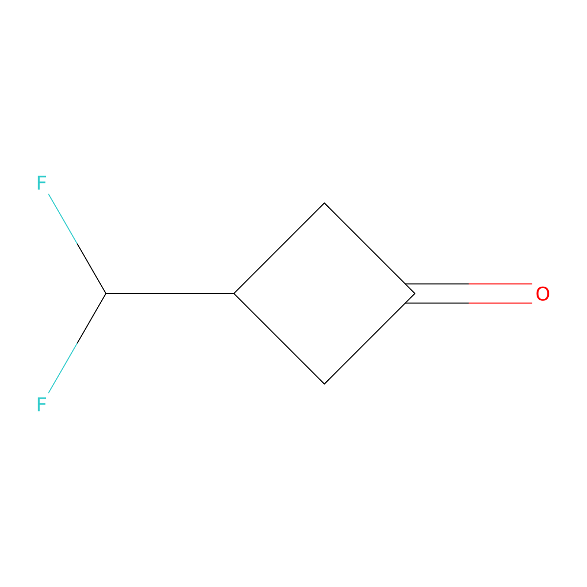 3-(Difluoromethyl)cyclobutan-1-one molecular structure, CAS 1461713-56-3