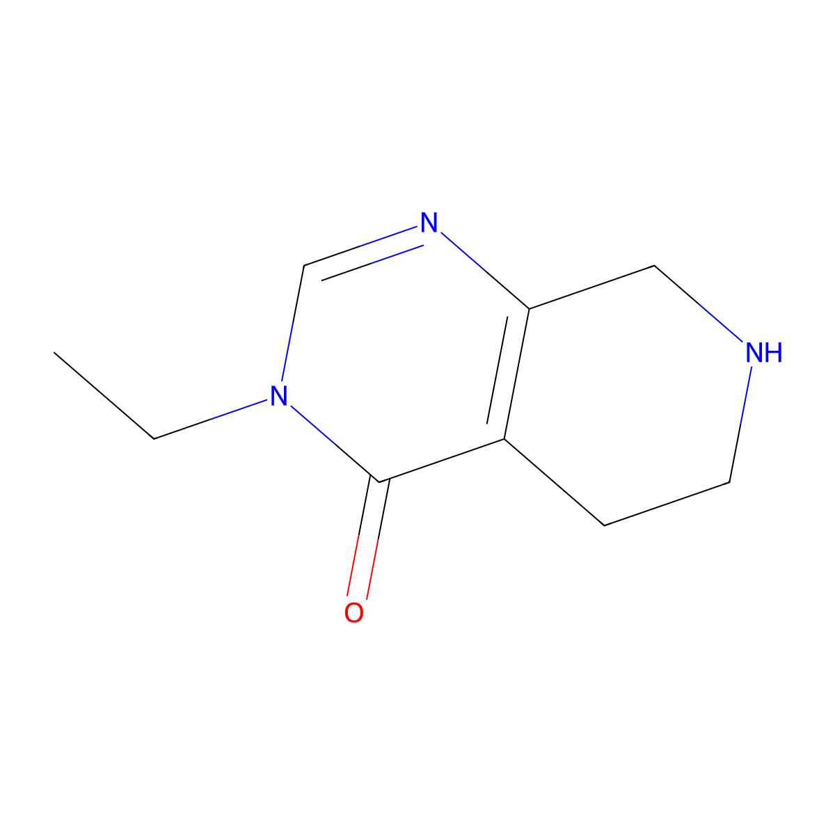 3-ethyl-3H,4H,5H,6H,7H,8H-pyrido[3,4-d]pyrimidin-4-one molecular structure, CAS 1461713-85-8