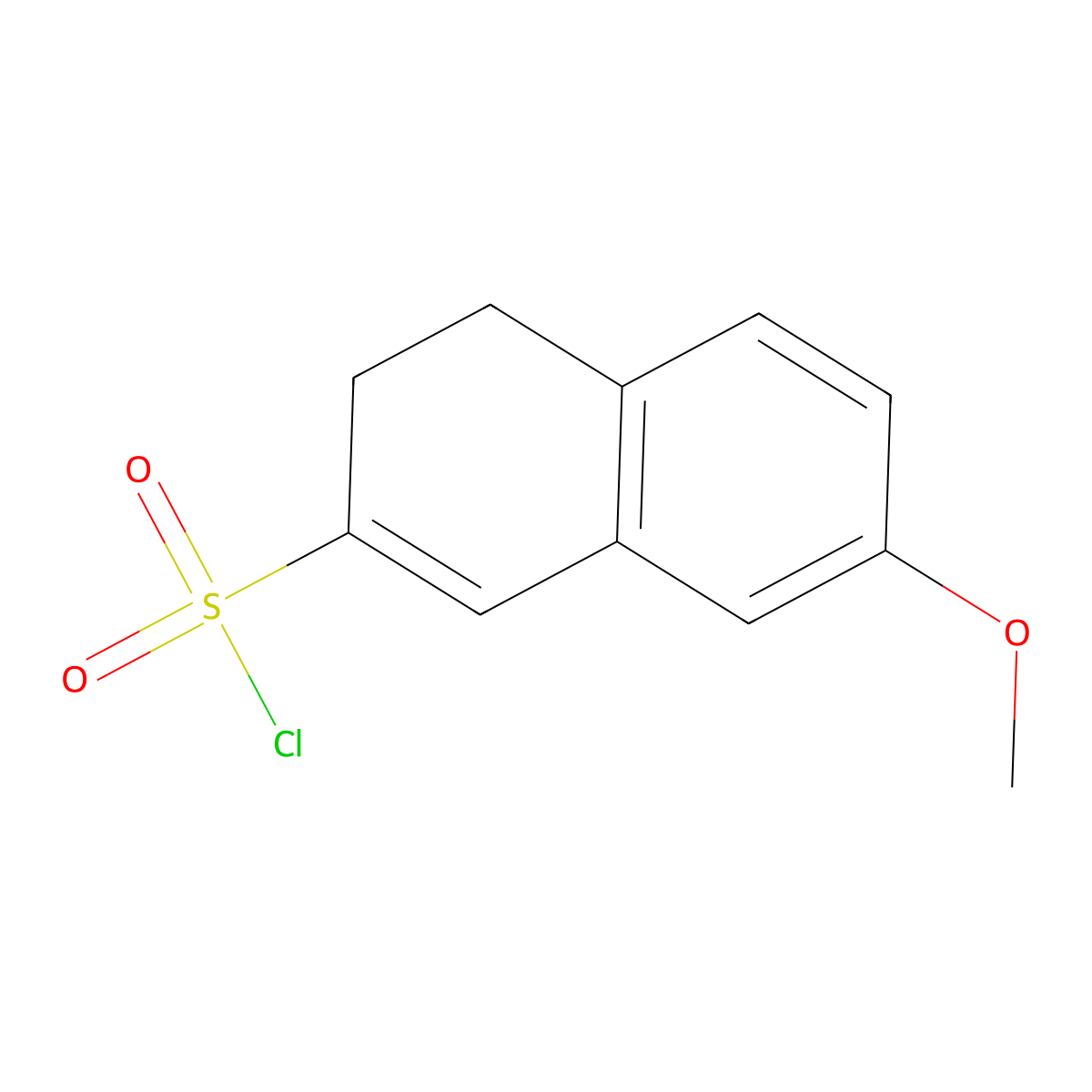 7-Methoxy-3,4-dihydronaphthalene-2-sulfonyl chloride molecular structure, CAS 1461713-93-8