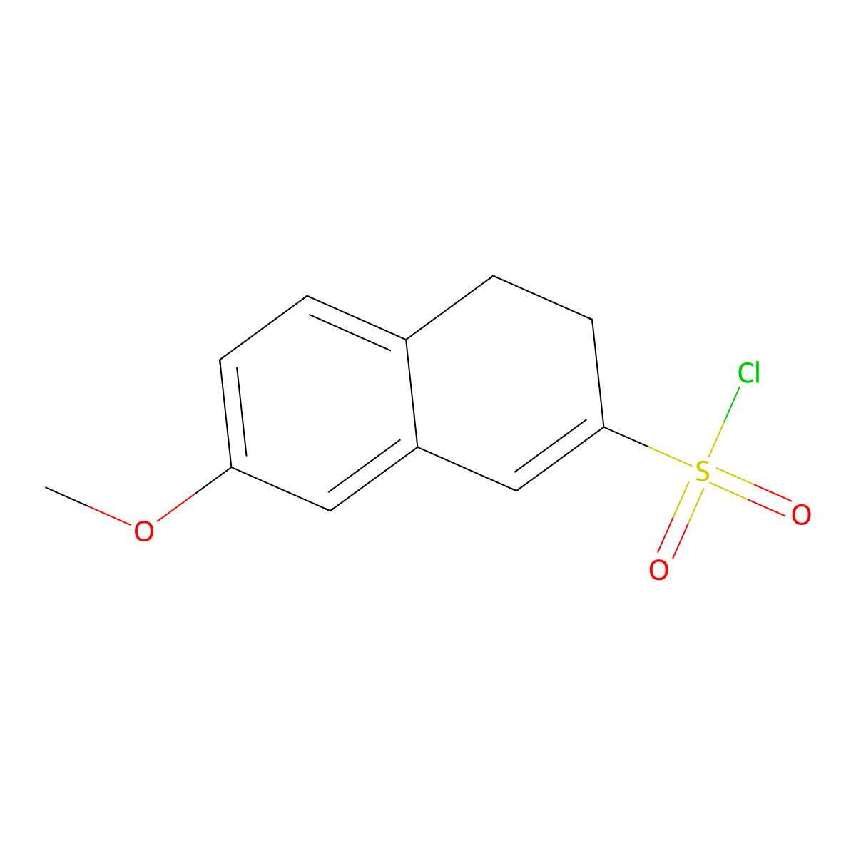 7-Methoxy-3,4-dihydronaphthalene-2-sulfonyl chloride molecular structure, CAS 1461713-93-8