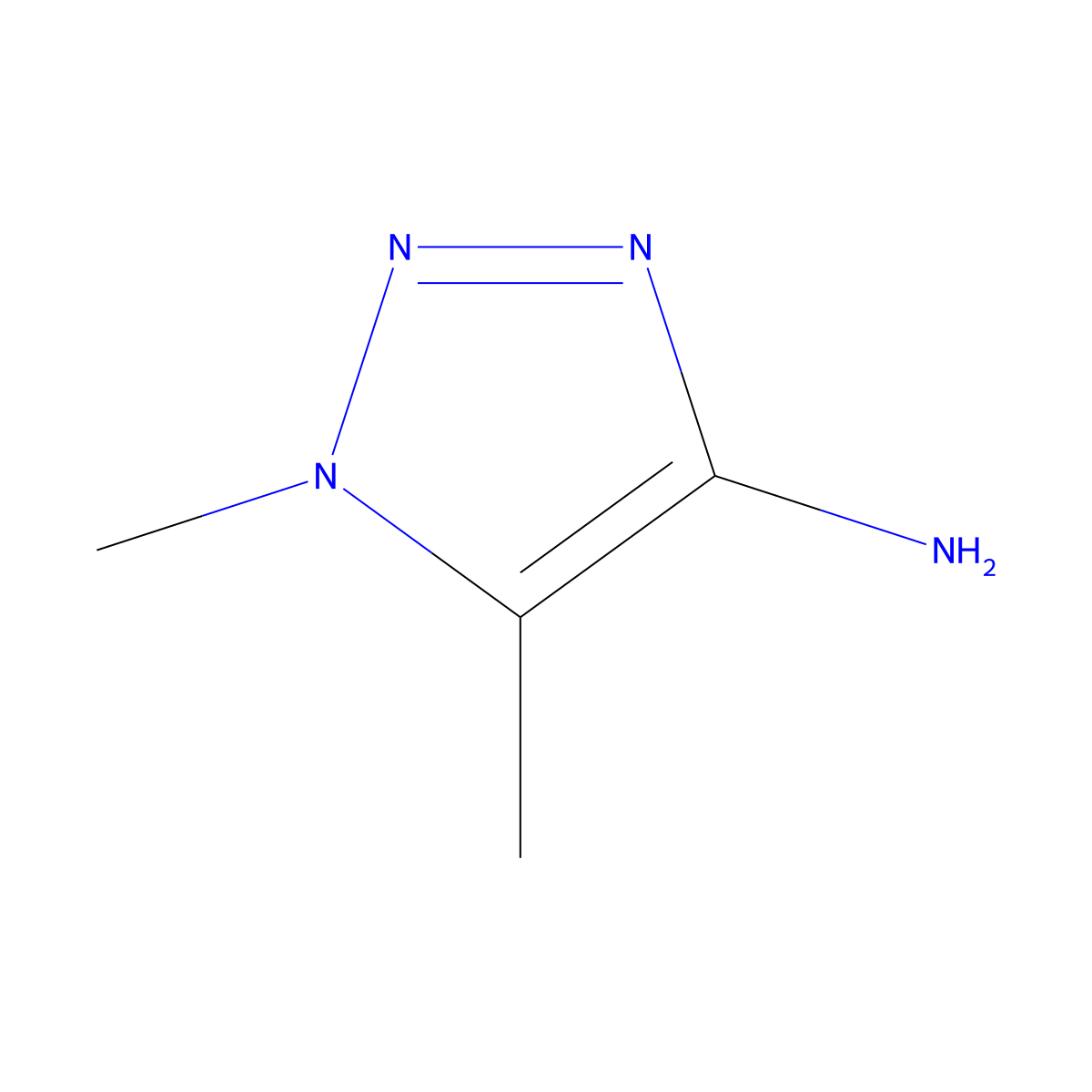 dimethyl-1H-1,2,3-triazol-4-amine molecular structure, CAS 1461713-95-0