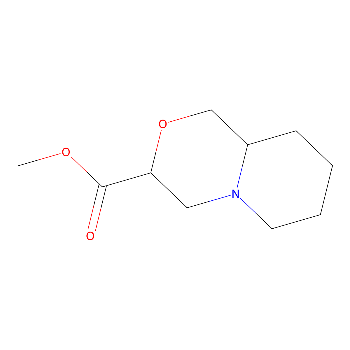 Methyl octahydropyrido[2,1-c]morpholine-3-carboxylate molecular structure, CAS 1461713-96-1