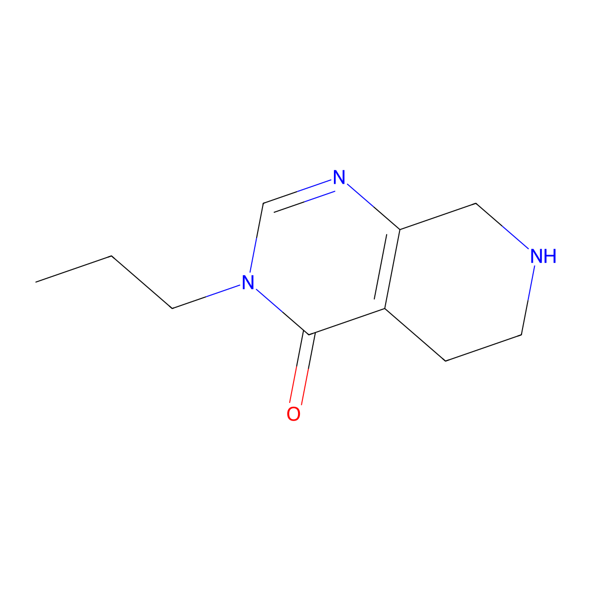 3-propyl-3H,4H,5H,6H,7H,8H-pyrido[3,4-d]pyrimidin-4-one molecular structure, CAS 1461714-01-1