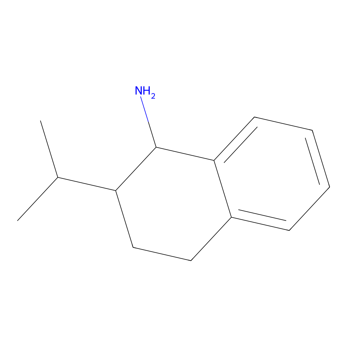 2-(Propan-2-yl)-1,2,3,4-tetrahydronaphthalen-1-amine molecular structure, CAS 1461714-13-5