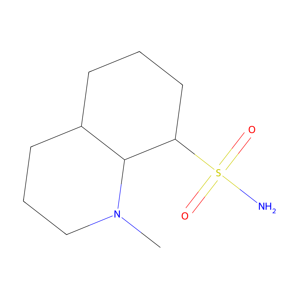 1-Methyl-decahydroquinoline-8-sulfonamide molecular structure, CAS 1461714-32-8
