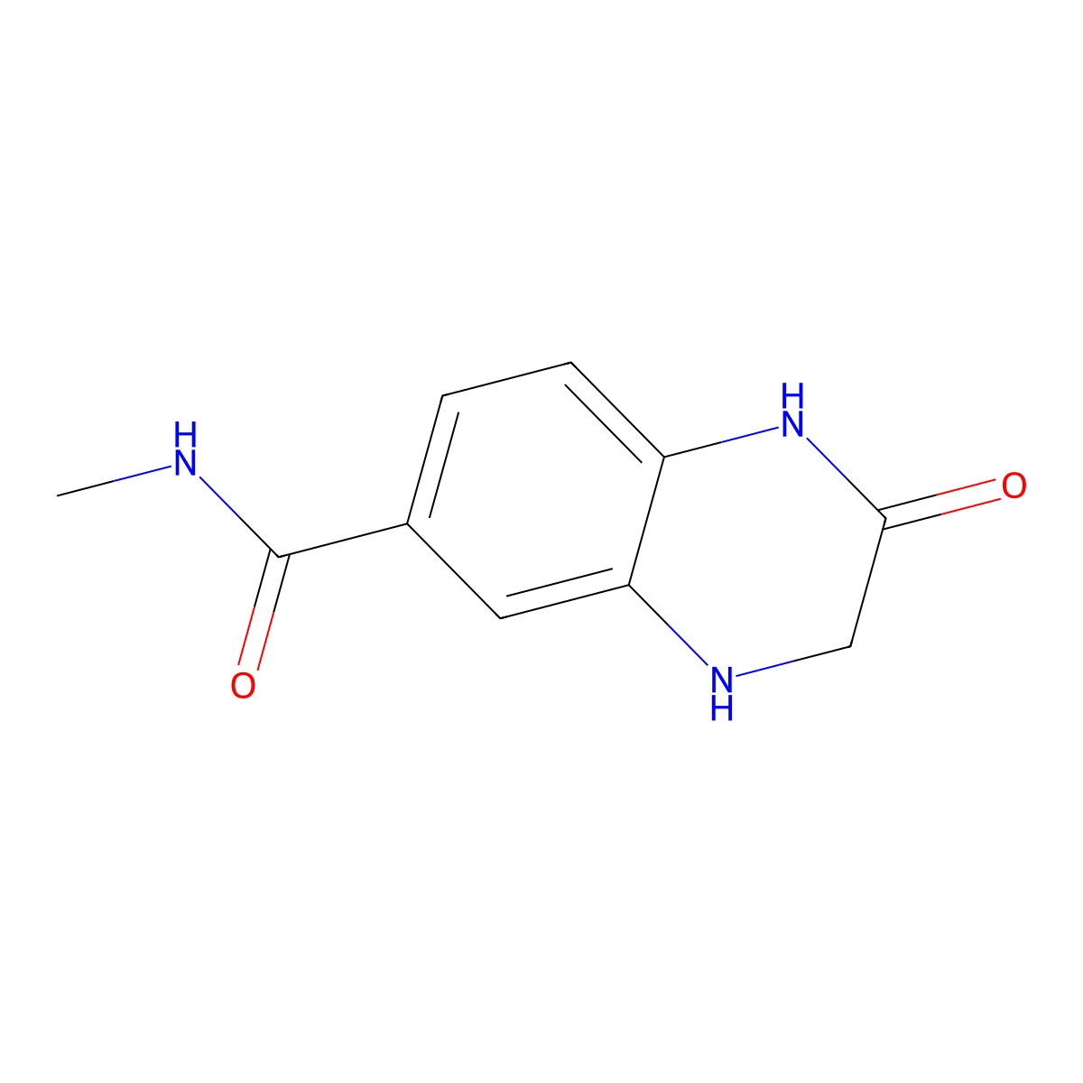 N-Methyl-2-oxo-1,2,3,4-tetrahydroquinoxaline-6-carboxamide molecular structure, CAS 1461714-74-8