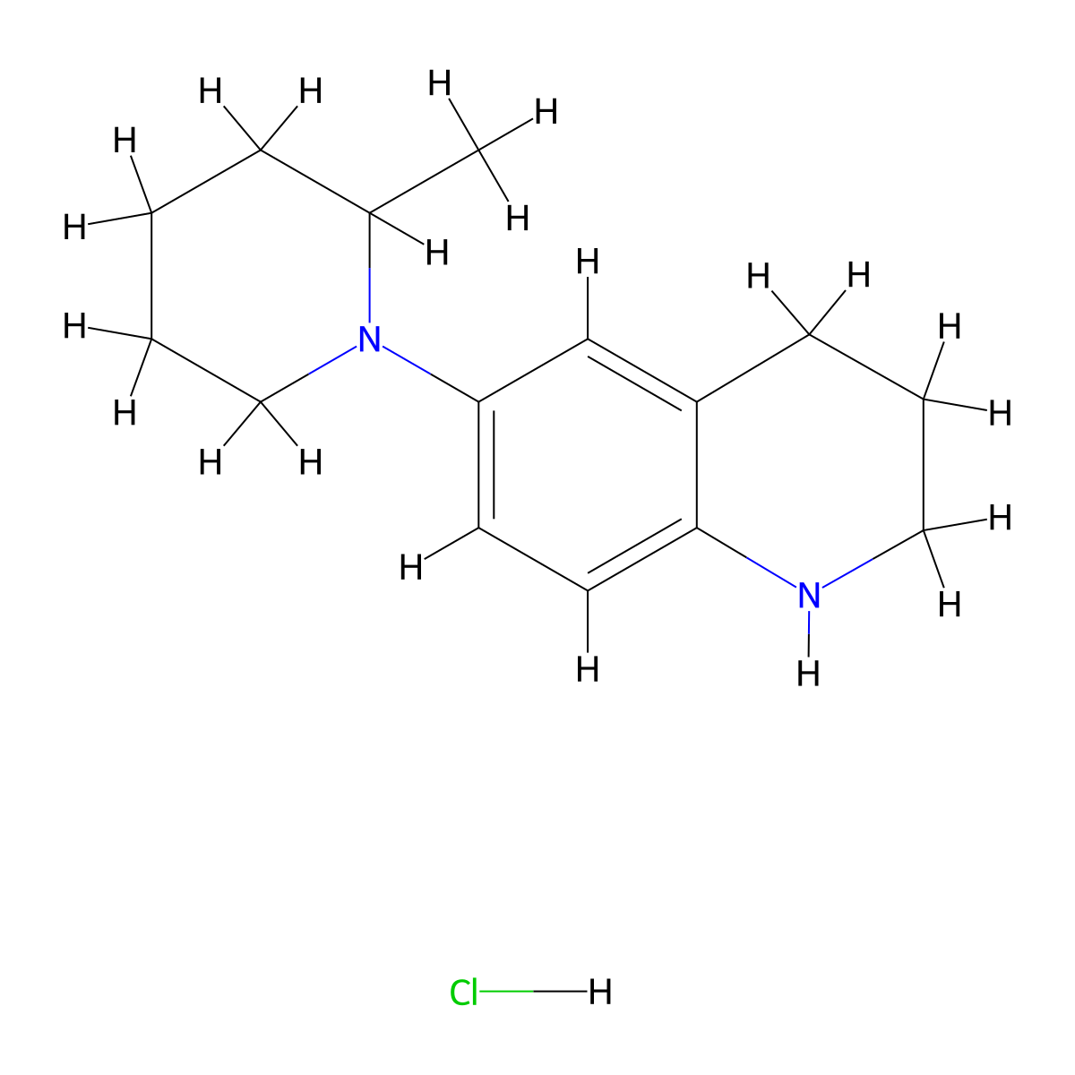 6-(2-Methylpiperidin-1-yl)-1,2,3,4-tetrahydroquinoline hydrochloride molecular structure, CAS 1461714-92-0