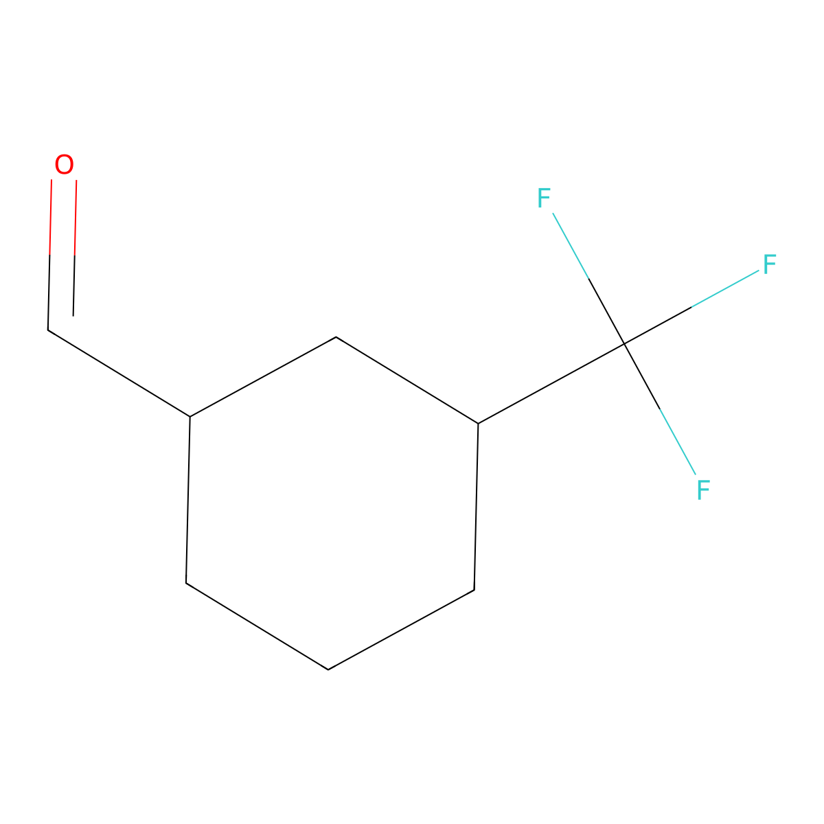 3-(Trifluoromethyl)cyclohexane-1-carbaldehyde molecular structure, CAS 1461715-02-5