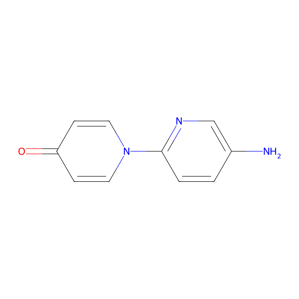 1-(5-Aminopyridin-2-yl)-1,4-dihydropyridin-4-one molecular structure, CAS 1461715-13-8